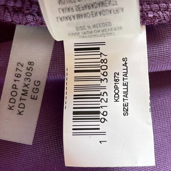 NWT Kensie Women's Boat Neck Velvet  Midi Dress, Purple (Eggplant), Size S - Picture 10 of 11